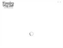 Tablet Screenshot of foundersway.org